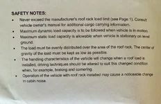 2024 Toyota LC FE Roof Rack User Manual SAFETY NOTES p2.webp