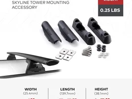 Direct mount/fixed point, crossbar/tower options