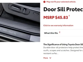 Door sill paint protection