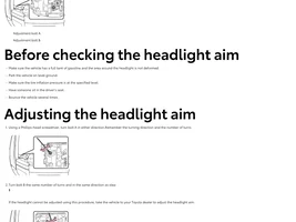 Headlight Adjustment