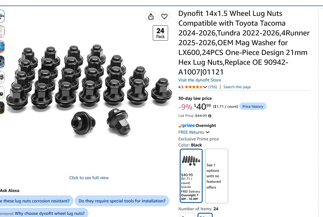 Screenshot 2026-10-21 at 19-39-46 Amazon.com Dynofit 14x1.5 Wheel Lug Nuts Compatible with To...webp